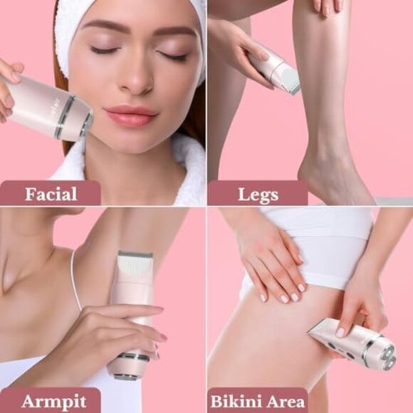 2 in 1 Electric Razors for Women Electric Shaver, Bluefair Bikini Trimmer for Wo - Picture 8 of 8